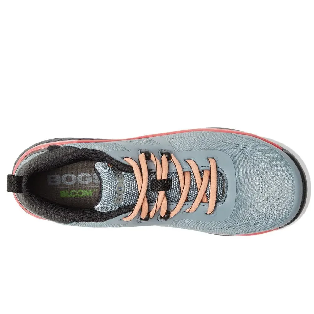 BOGS SANDSTONE KNIT LOW TR COMPOSITE SAFETY TOE STONE BLUE 9.5 B (M)
